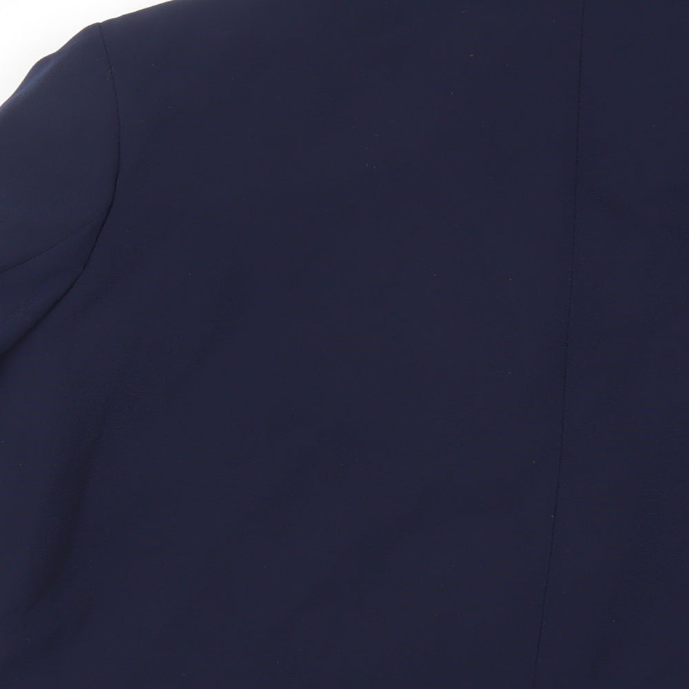 Zara Womens Blue Jacket Blazer Size M Button