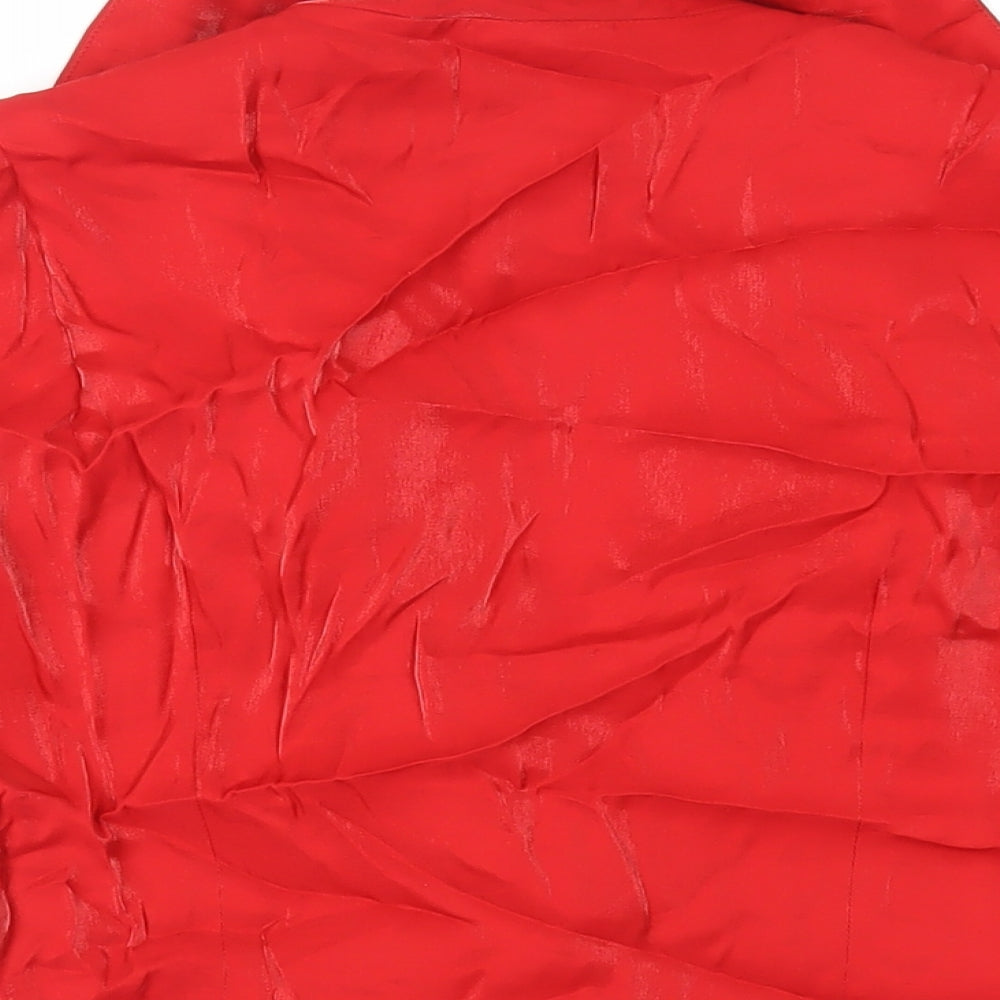 Apart Womens Red Jacket Size 14 Button - Vintage