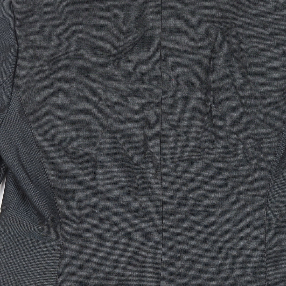 Kasper Womens Grey Overcoat Coat Size 10 Button - Lightweight