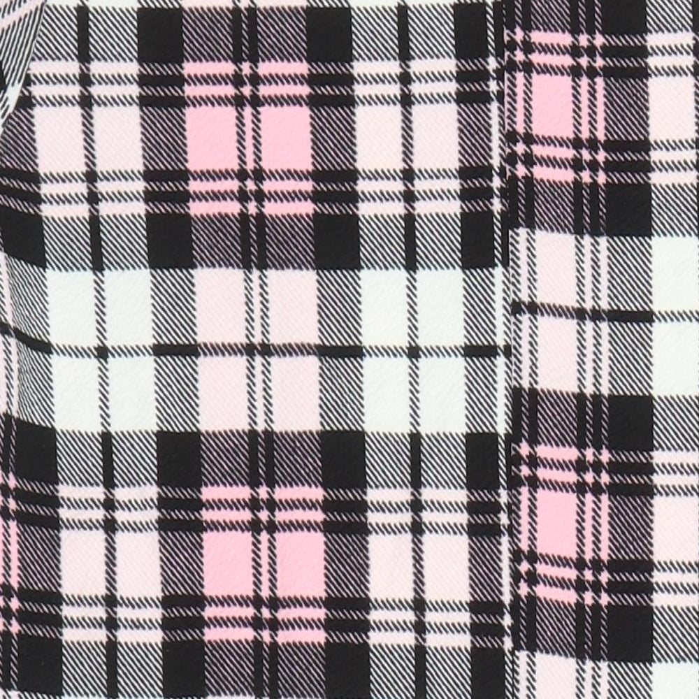Kaaya Womens Multicoloured Check Polyester Pencil Dress Size 26 Round Neck