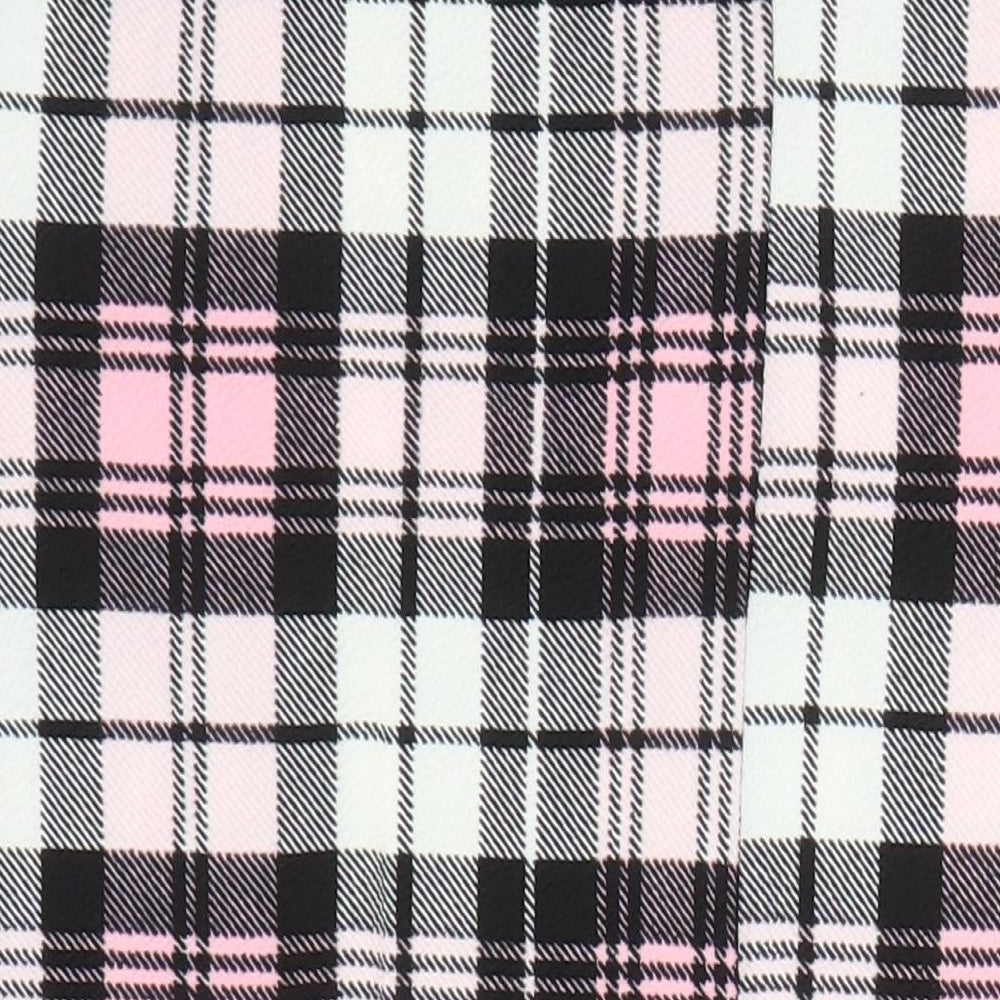 Kaaya Womens Multicoloured Check Polyester Pencil Dress Size 26 Round Neck