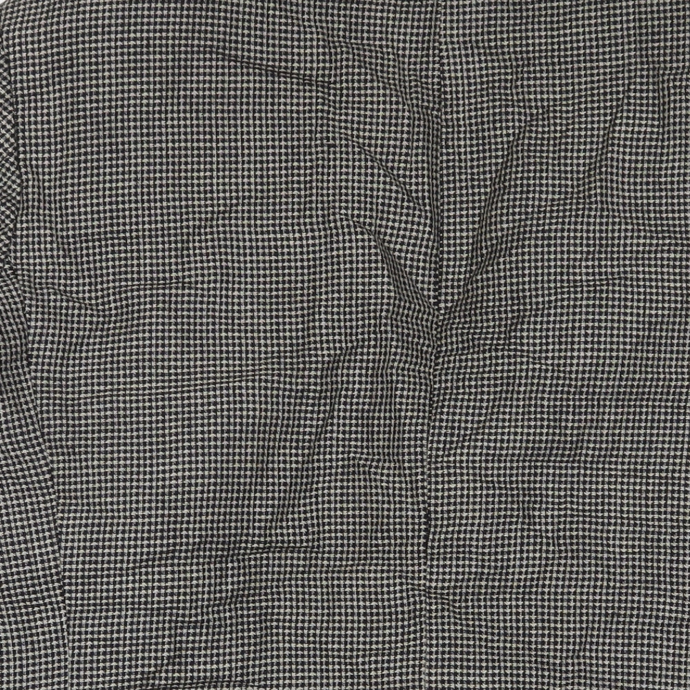Marks & Spencer Mens Black Houndstooth Wool Jacket Suit Jacket Size 42 Regular