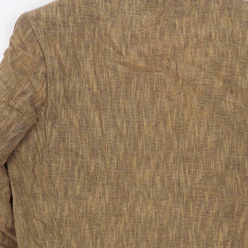 Marks & Spencer Mens Brown Cotton Jacket Suit Jacket Size 38 Regular