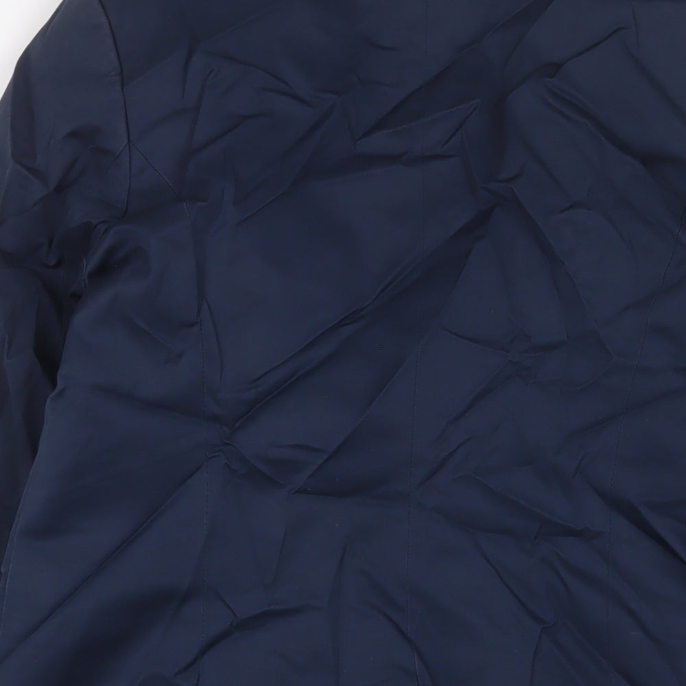United Colors of Benetton Womens Blue Jacket Blazer Size 14 Button