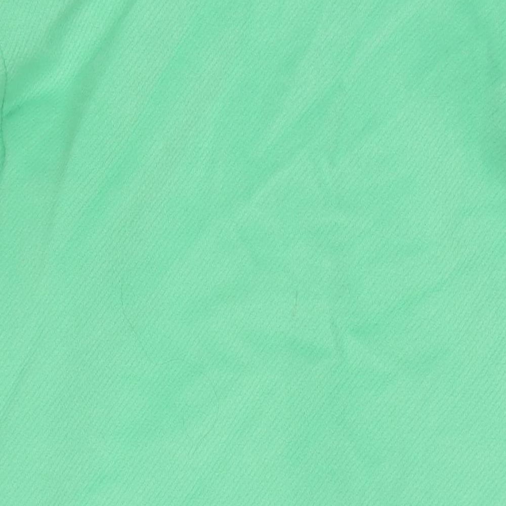 Marks & Spencer Womens Green Overcoat Coat Size 14 Button