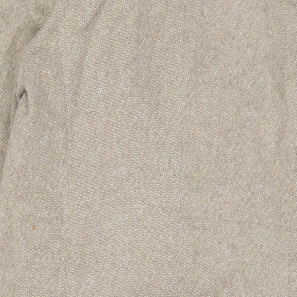 Great Plains Womens Beige Overcoat Coat Size 10 Button