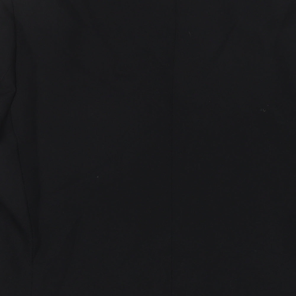 Greenwoods Mens Black Polyester Jacket Suit Jacket Size 40 Regular