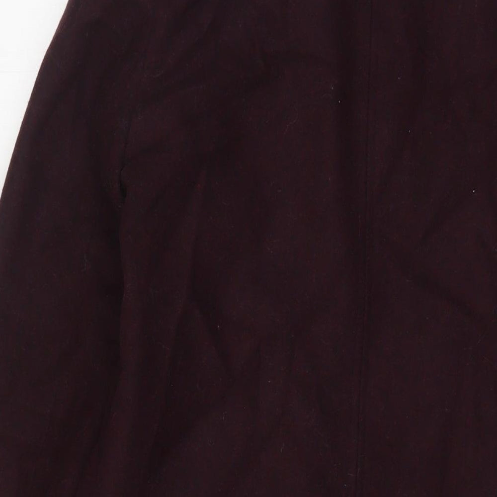 Collection Womens Purple Overcoat Coat Size 8 Button