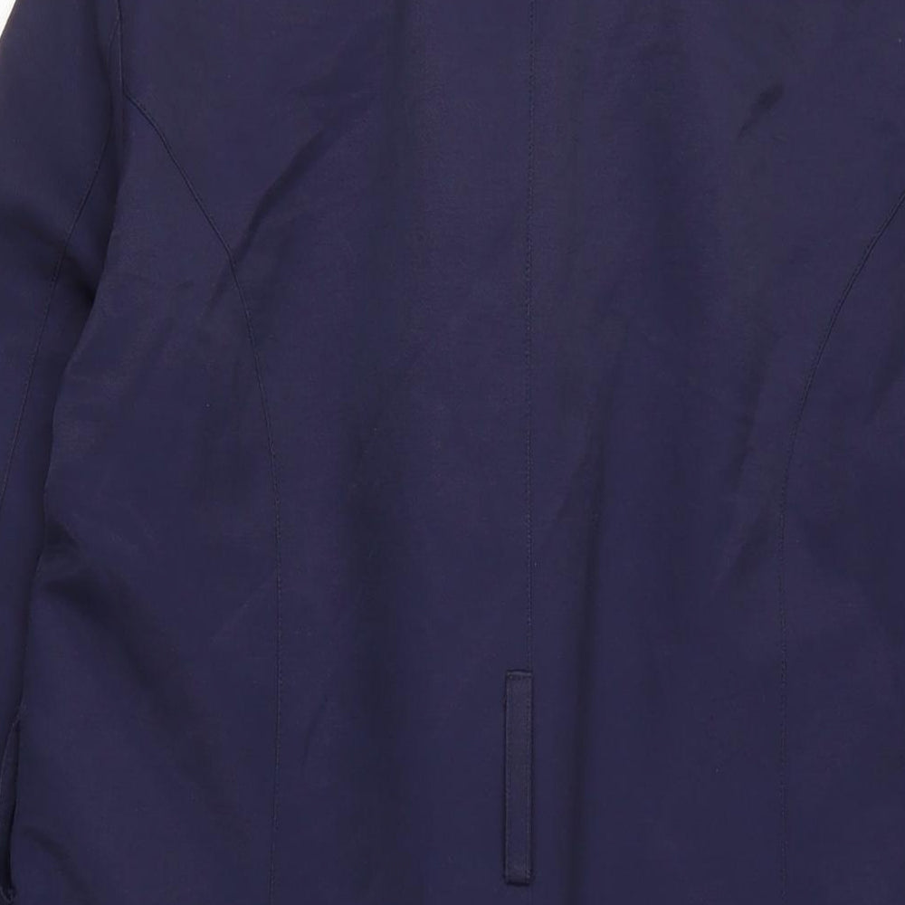 Per Una Womens Blue Overcoat Coat Size 16 Button
