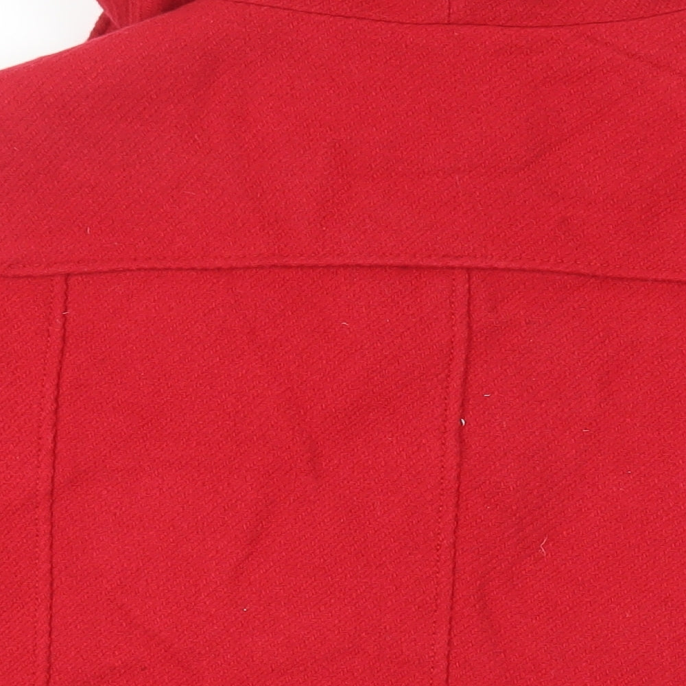 Monsoon Womens Red Jacket Size L Toggle