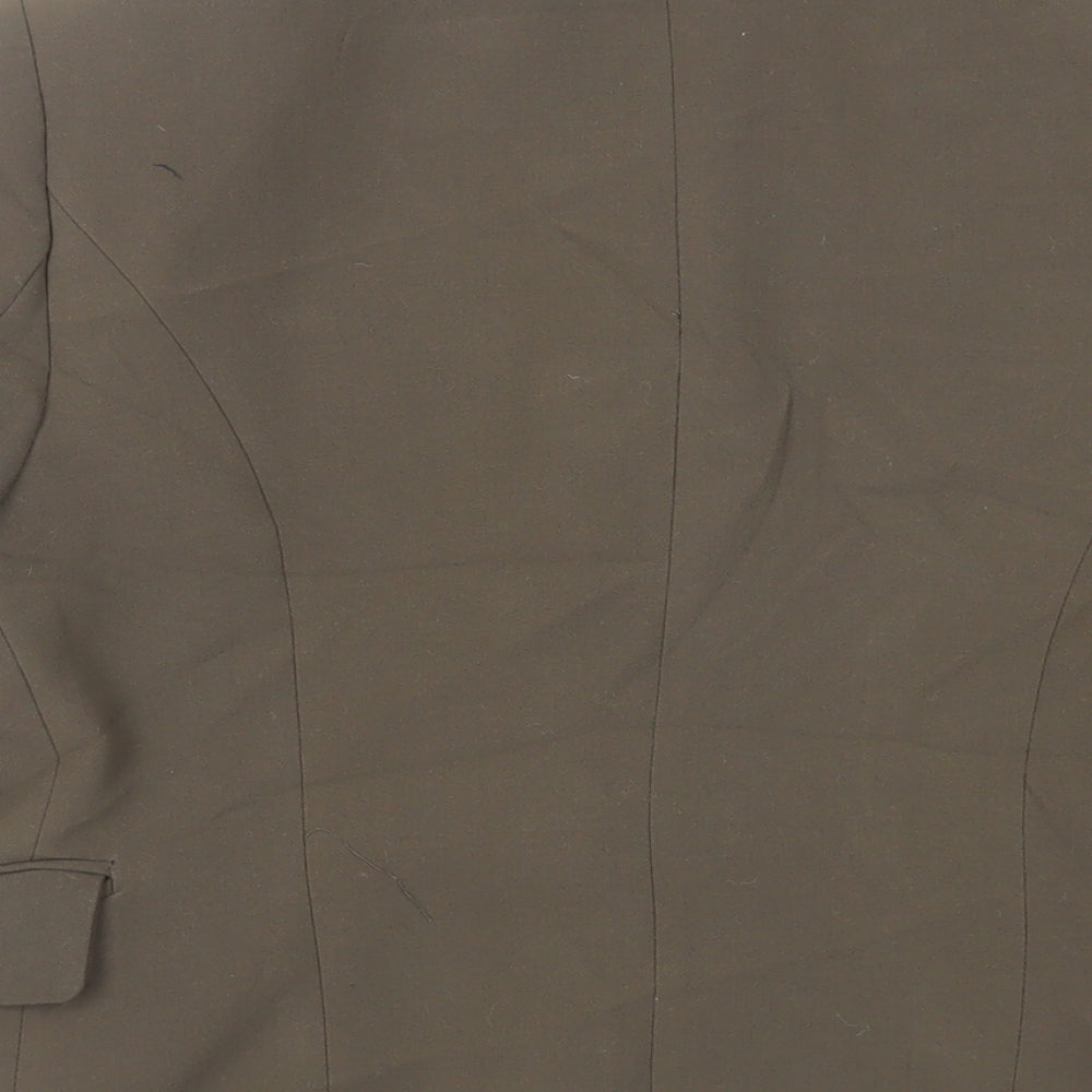 Mango Womens Green Jacket Blazer Size L Button