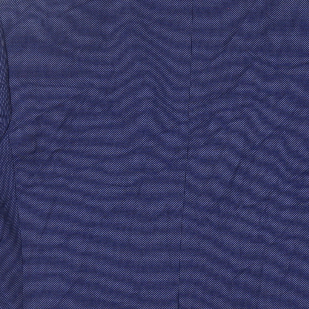Marks & Spencer Mens Blue Polyester Jacket Suit Jacket Size 40 Regular