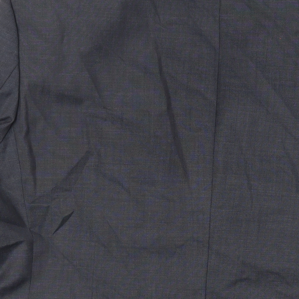Marks & Spencer Mens Blue Wool Jacket Suit Jacket Size 42 Regular
