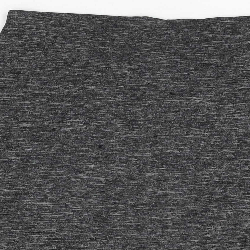 Marks & Spencer Womens Grey Polyamide A-Line Skirt Size 10