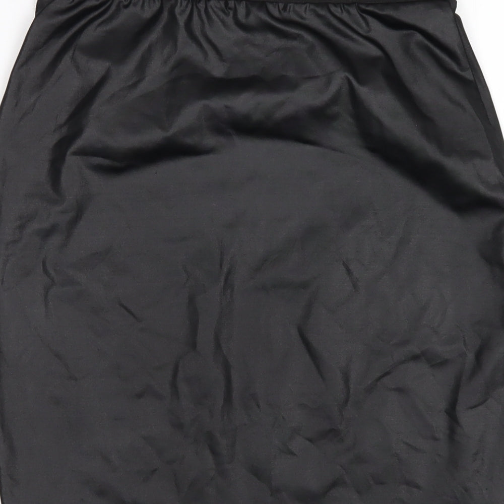 Parisian Signature Womens Black Polyester Straight & Pencil Skirt Size 12