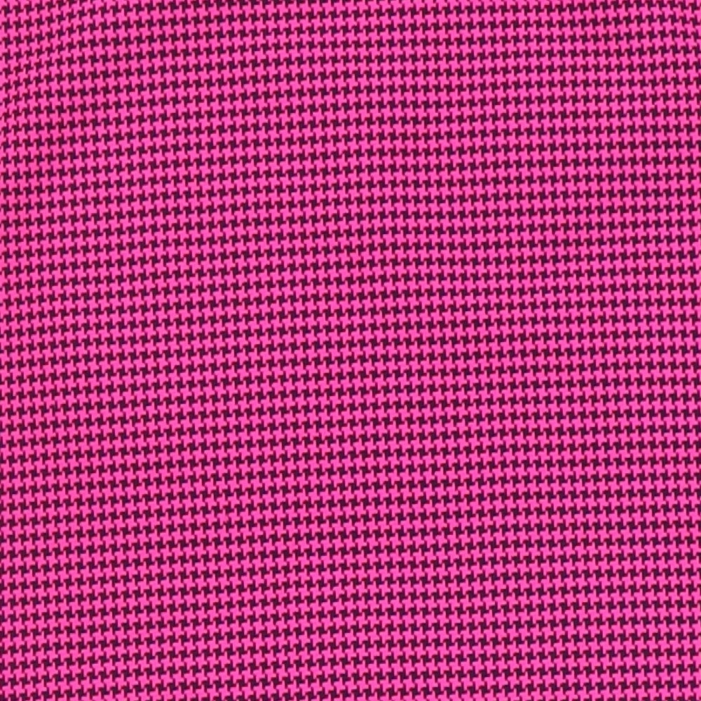 Saygi Womens Multicoloured Houndstooth Polyester Blend Shift Size L Collared