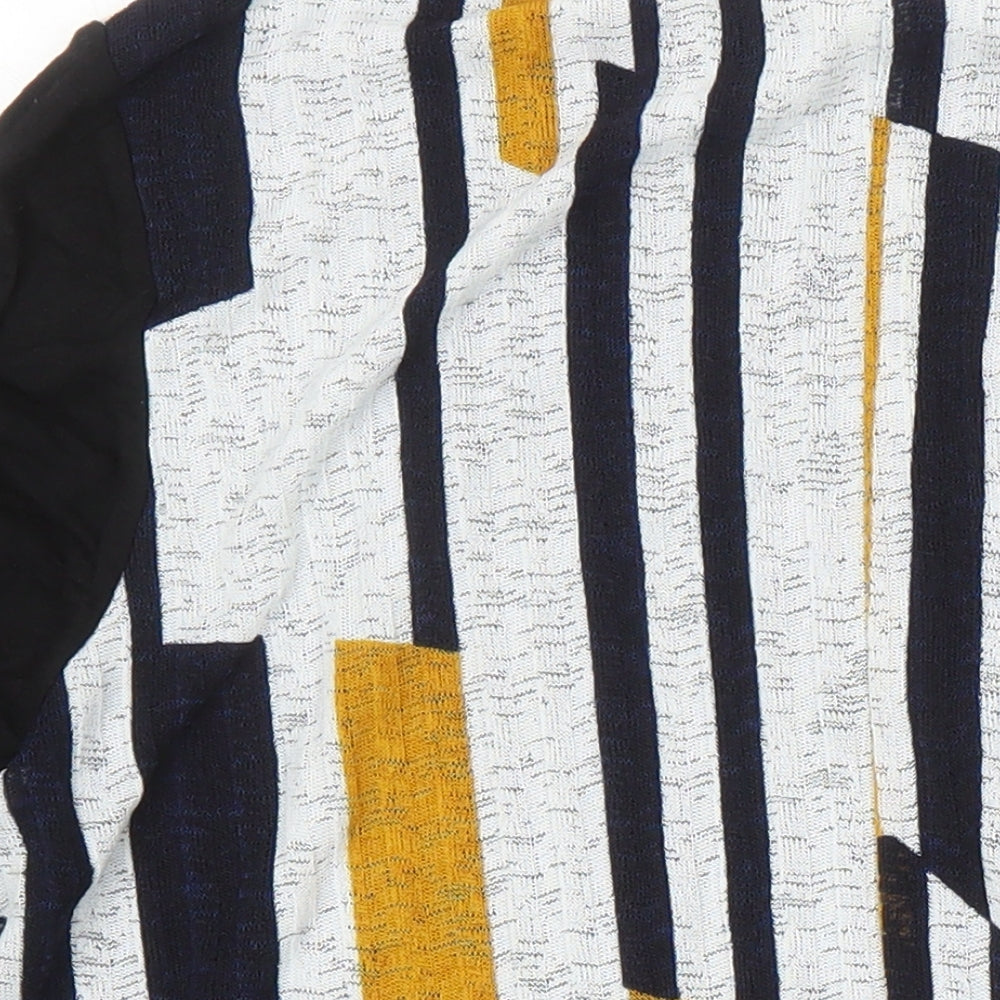 Roman Womens Multicoloured Geometric Polyester Tunic Blouse Size 18 Boat Neck