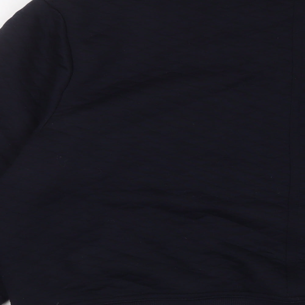 Marks & Spencer Womens Blue Polyester Full Zip Sweatshirt Size 14 Snap