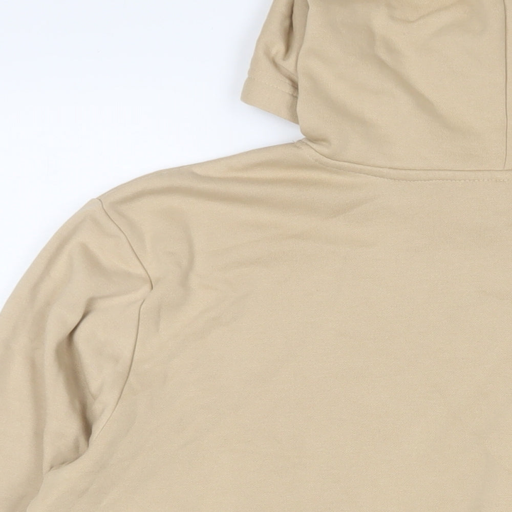 h7m Womens Beige Cotton Pullover Hoodie Size L Pullover