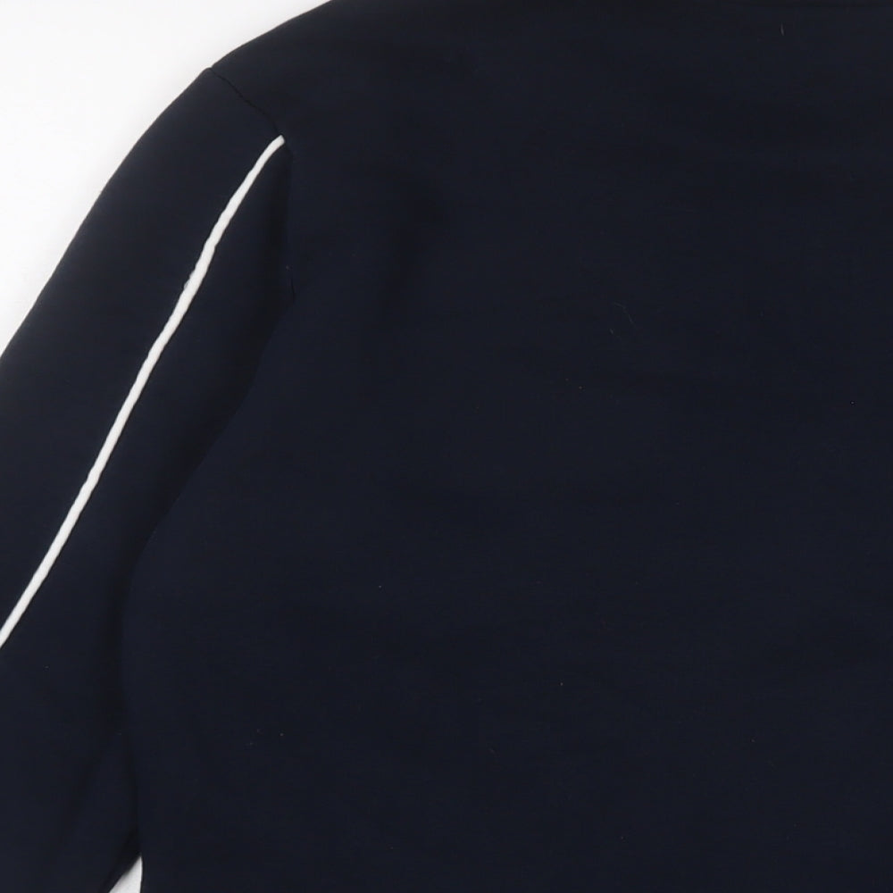 Closure Mens Blue Cotton Pullover Sweatshirt Size S