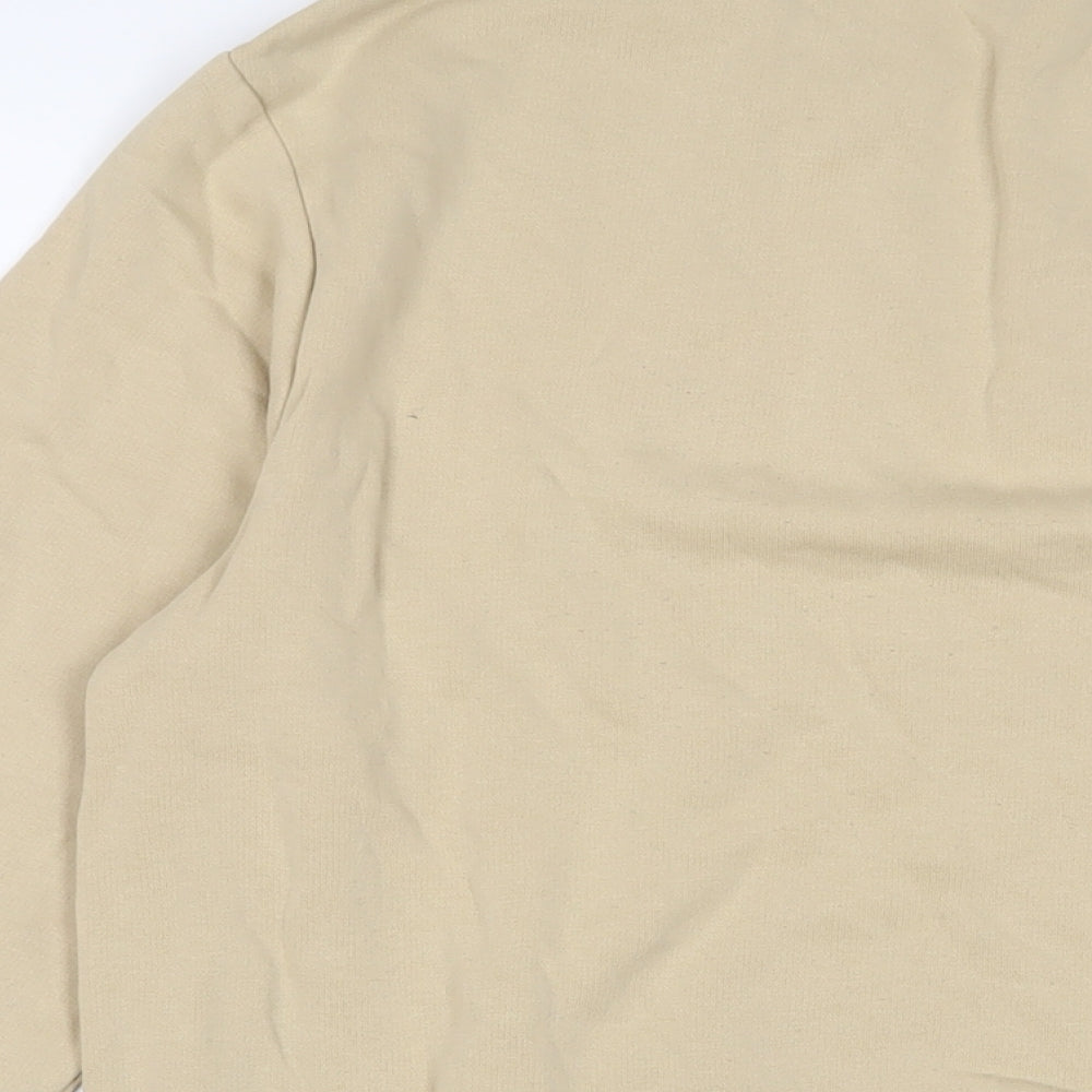 H&M Mens Beige Cotton Pullover Sweatshirt Size S