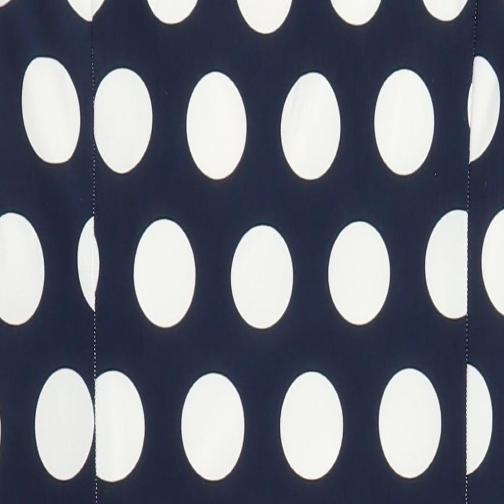 Precis Womens Multicoloured Polka Dot Polyester A-Line Size 12 Round Neck