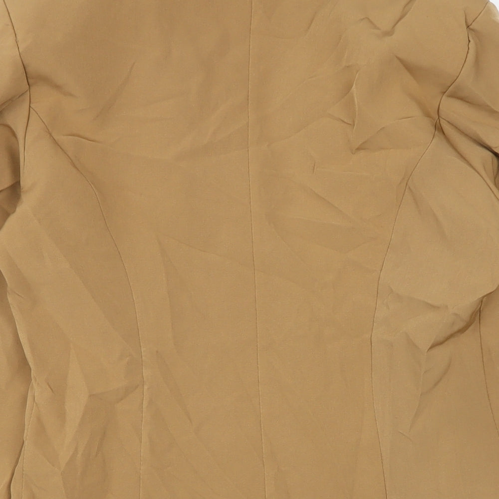 Lucy H Womens Brown Jacket Size M Button