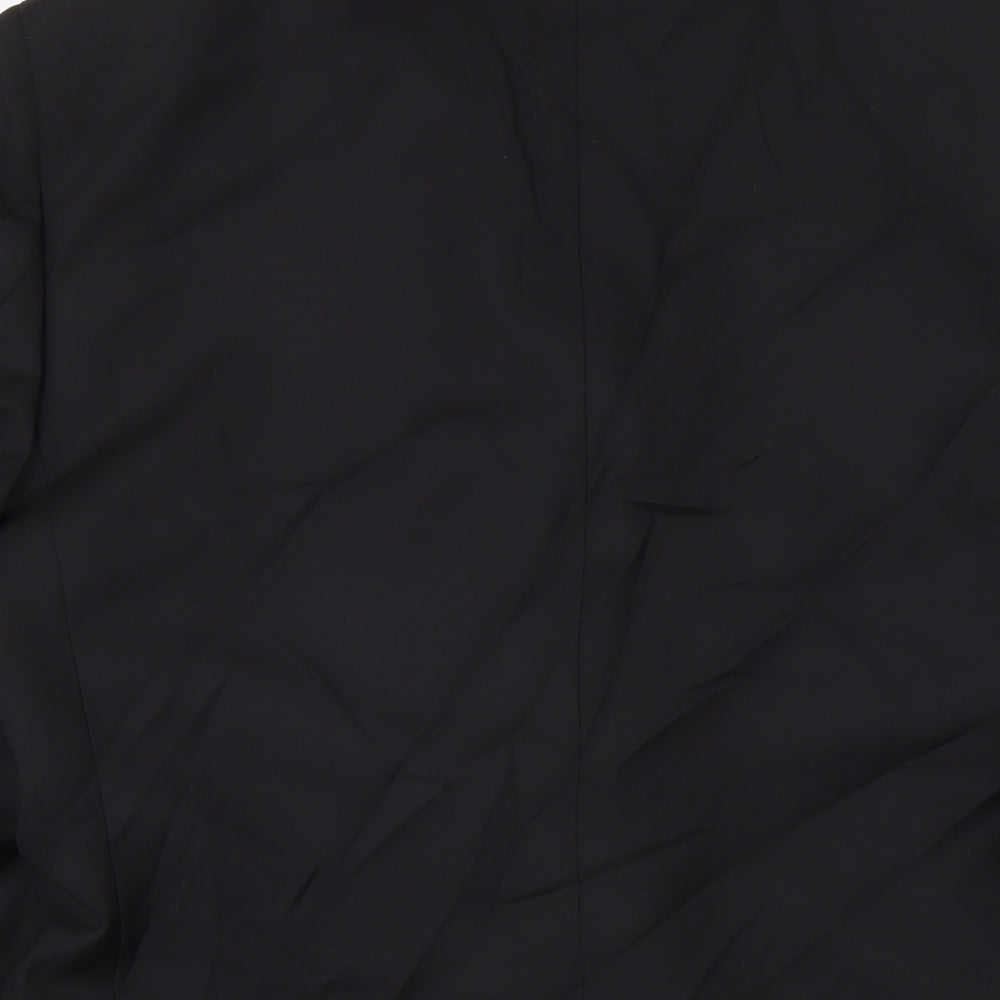 Flannels Mens Black Jacket Size 40 Button