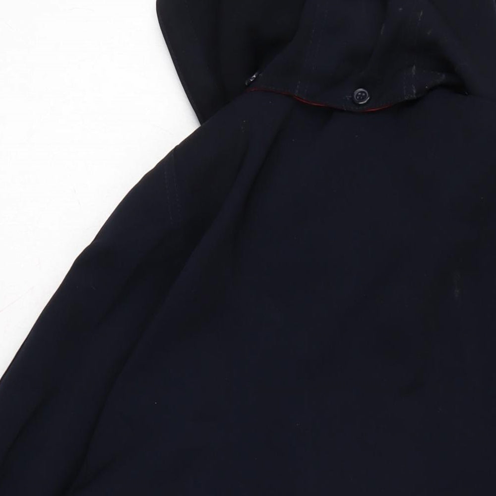 David Barry Womens Blue Anorak Coat Size 12 Zip