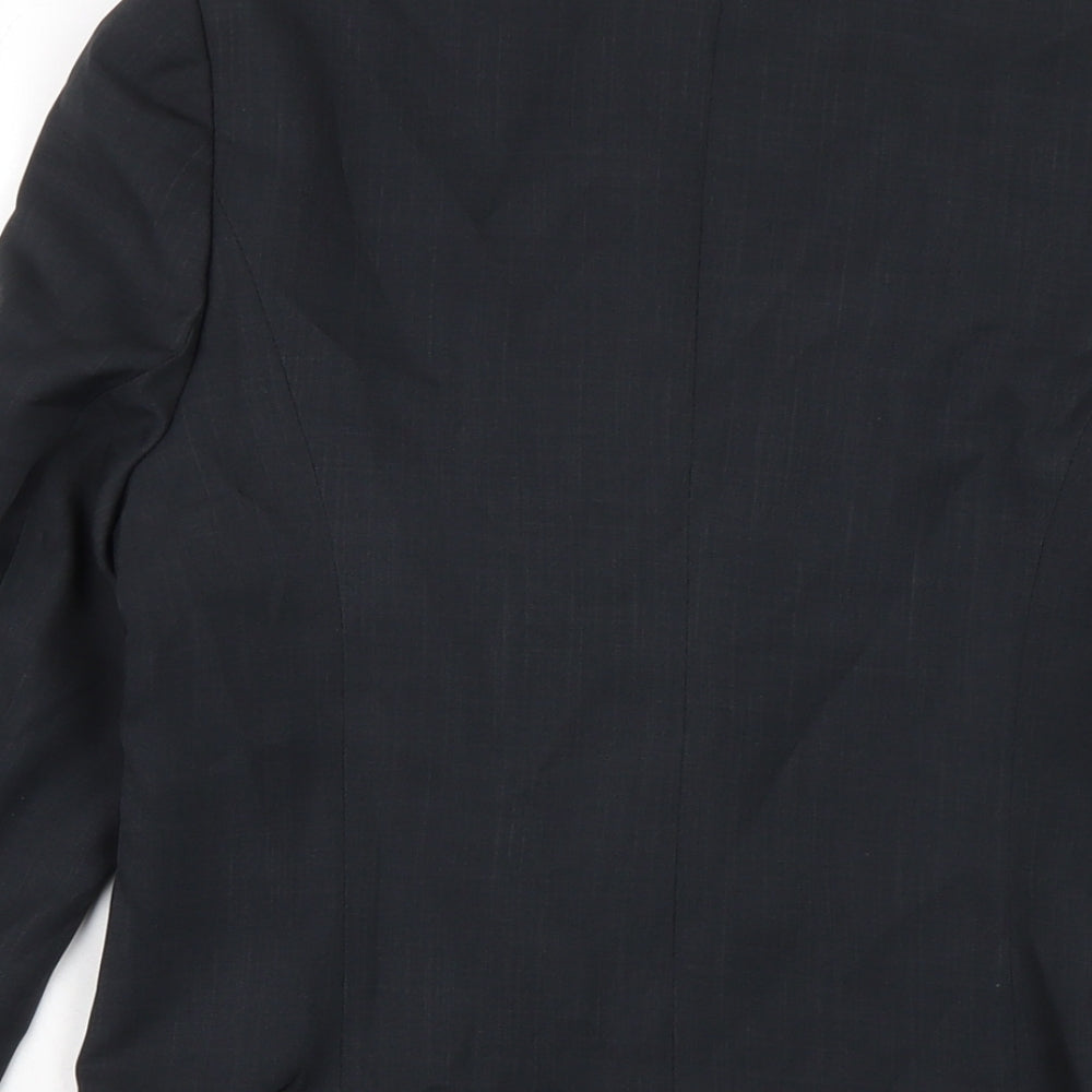 Papaya Womens Black Jacket Size 8 Button