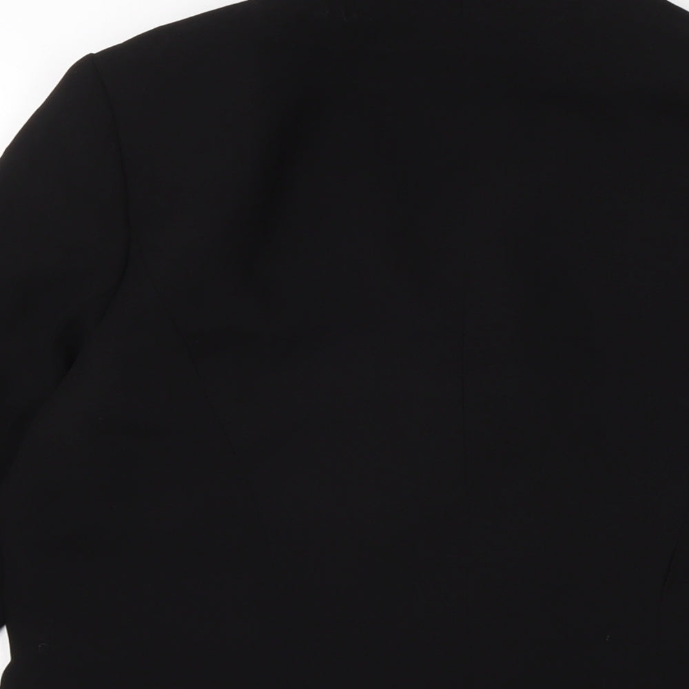 F&F Womens Black Jacket Size 12 Hook & Eye