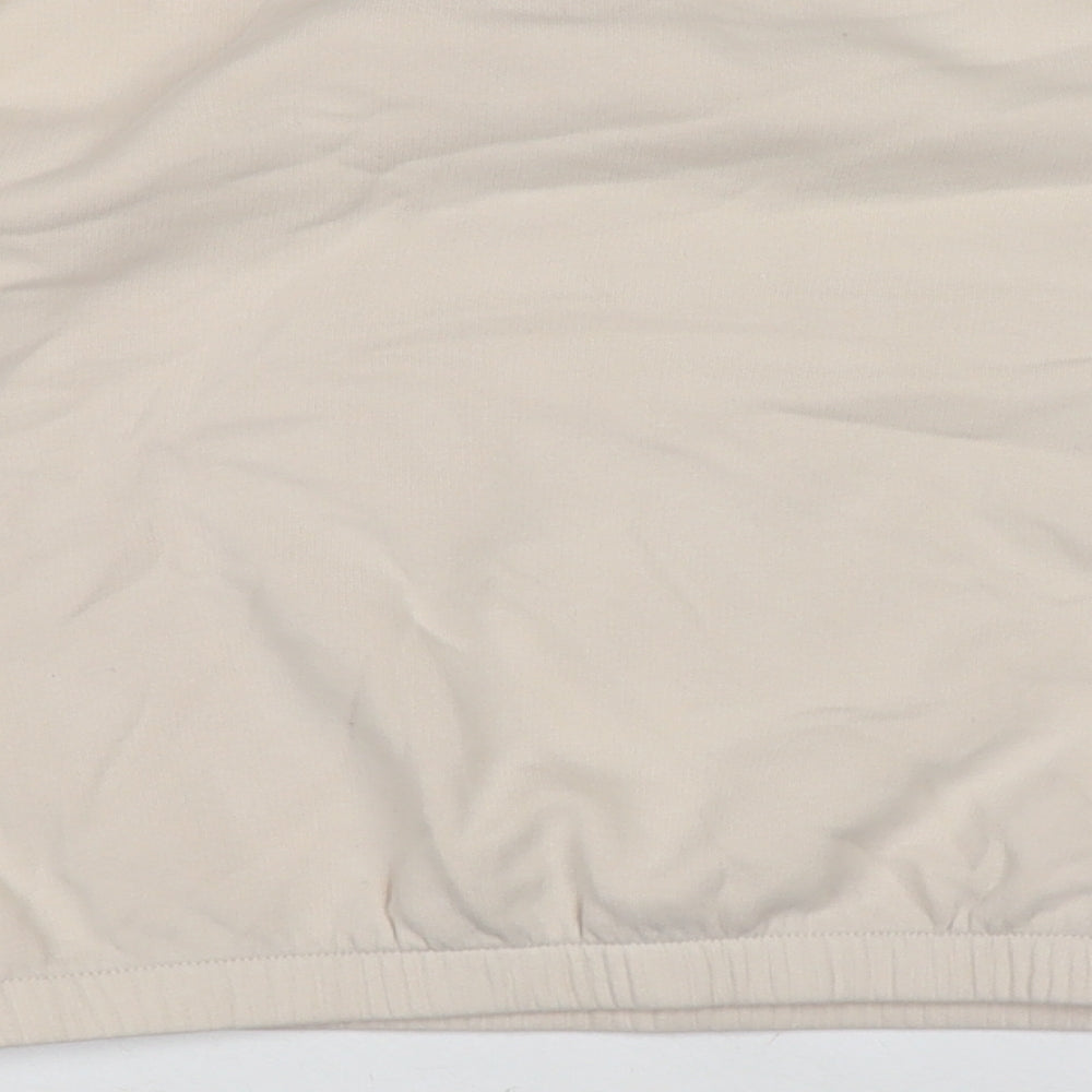 Marks & Spencer Girls Ivory Cotton Pullover Sweatshirt Size 12-13 Years