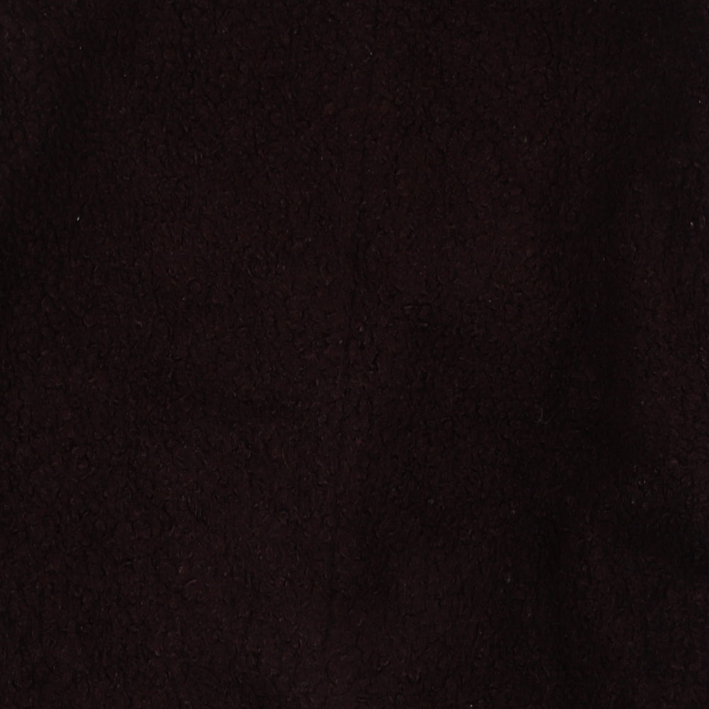 New Look Womens Brown Overcoat Coat Size 12 Button - Textured