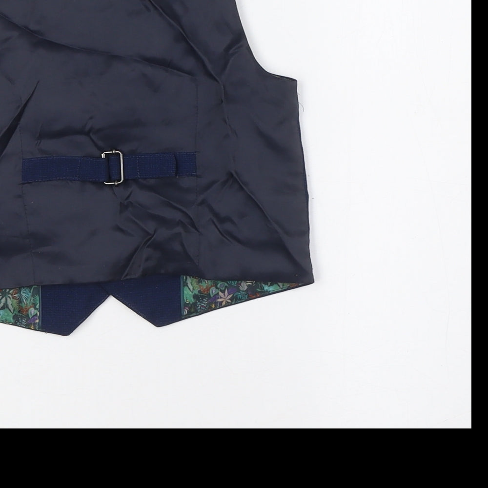 Next Boys Blue Jacket Snowsuit Size 2 Years Button - Ages 1.5-2