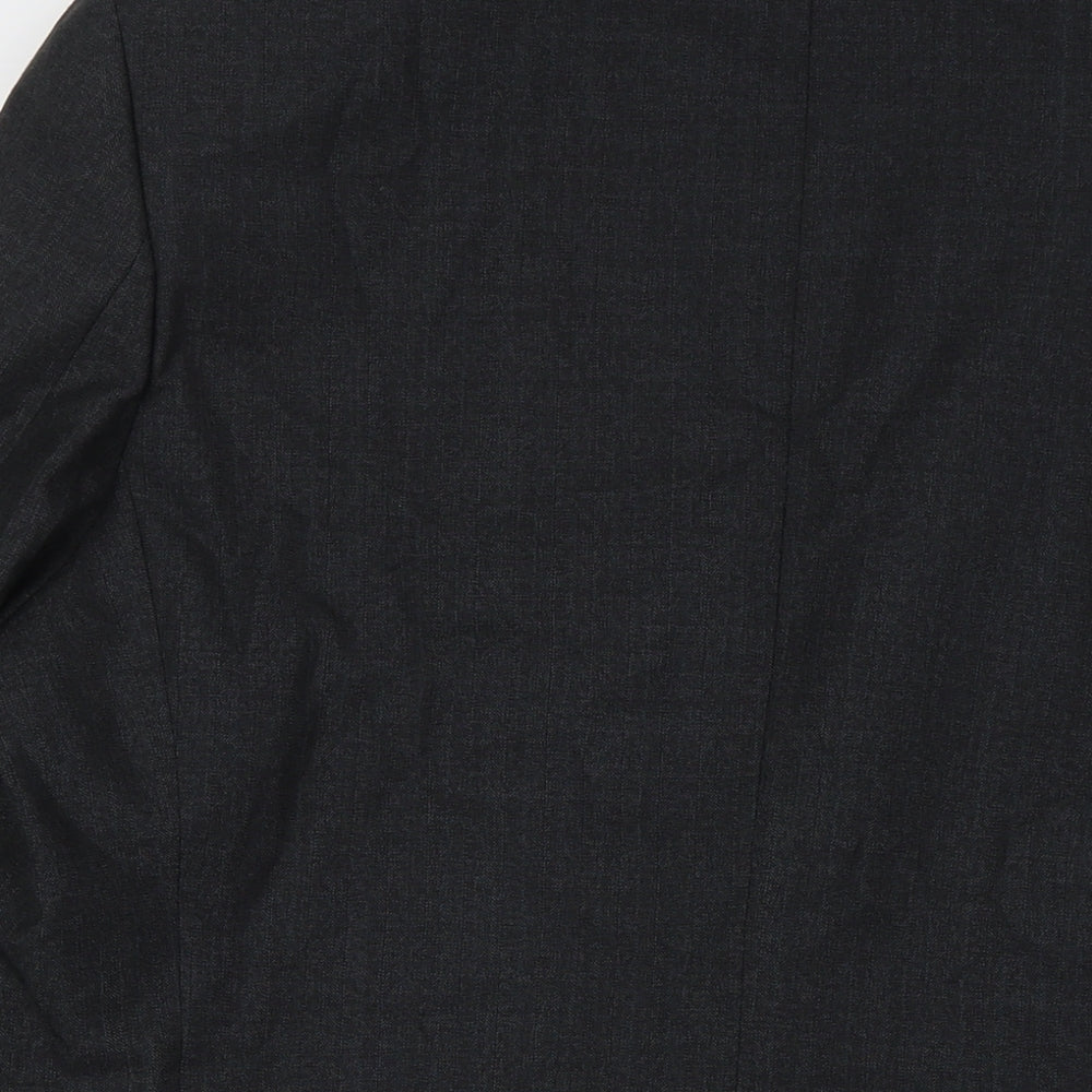 Charlton Gray Mens Grey Polyester Jacket Suit Jacket Size 44 Big & Tall