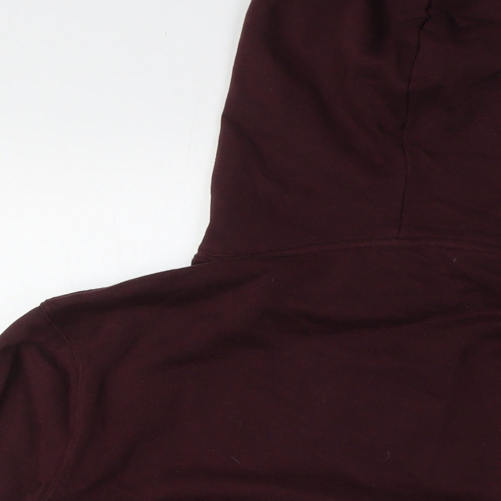 Divided by H&M Mens Red Cotton Pullover Hoodie Size S