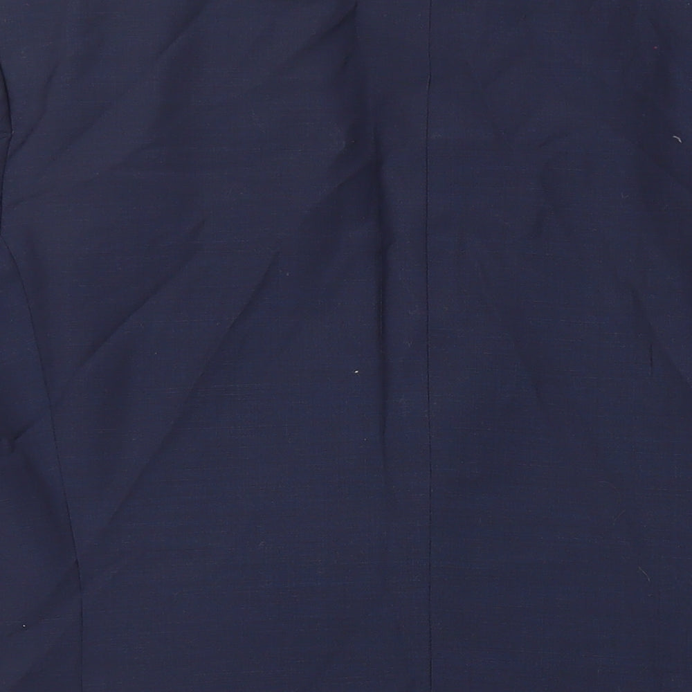 John Lewis Mens Blue Polyester Jacket Suit Jacket Size 40 Regular