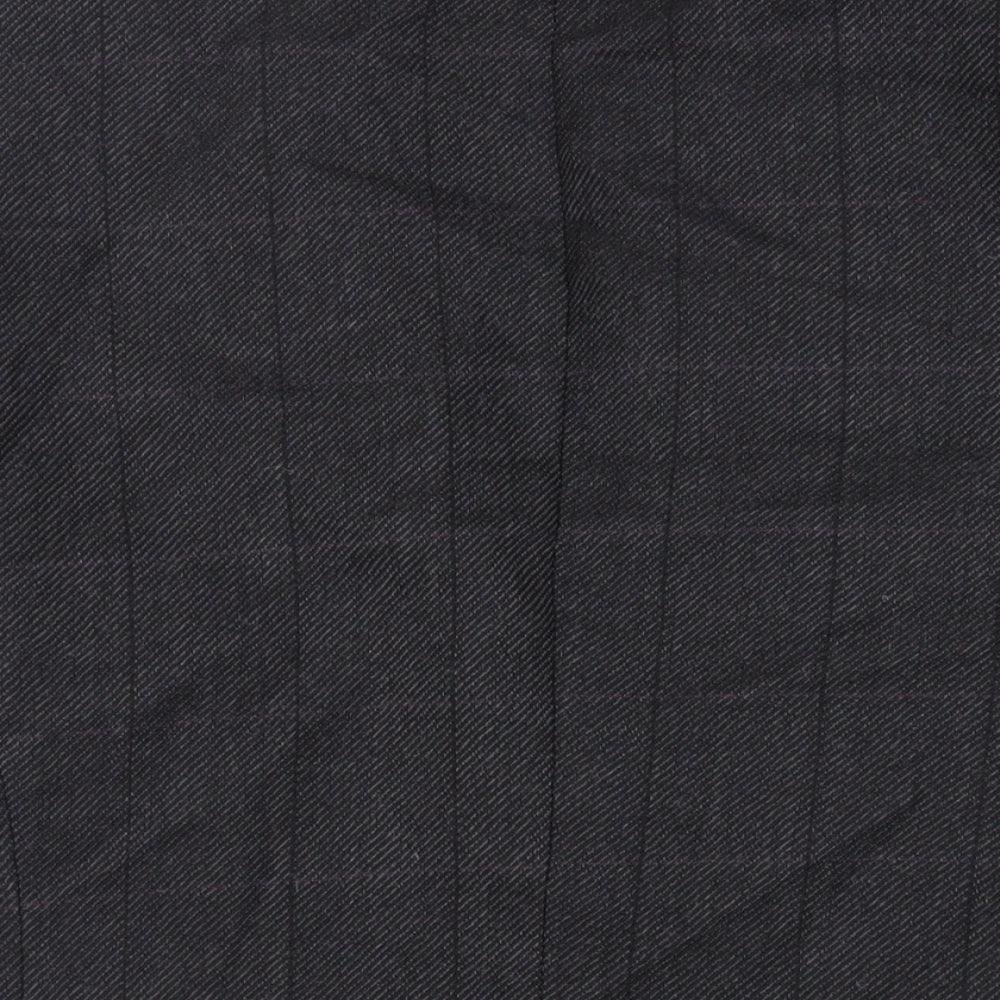 Douglas Mens Grey Check Wool Jacket Blazer Size 38 Regular