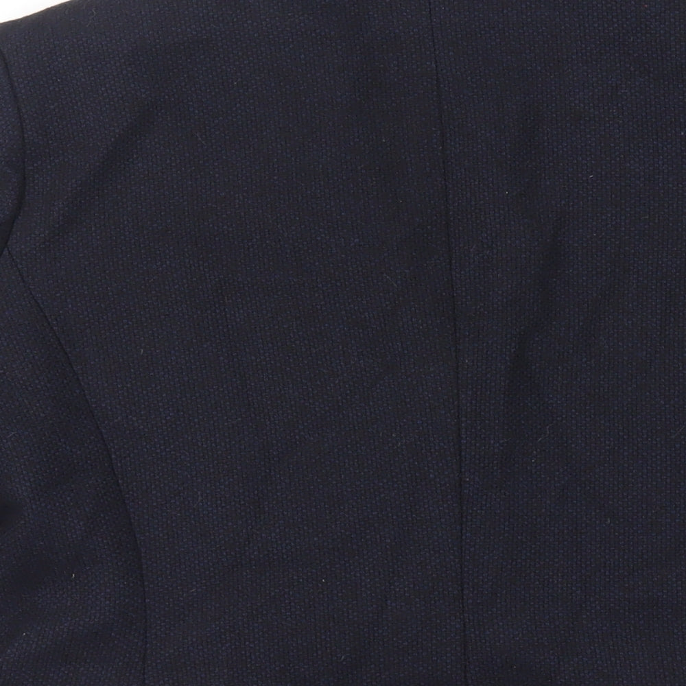 Cotton Traders Womens Blue Jacket Blazer Size 14 Button