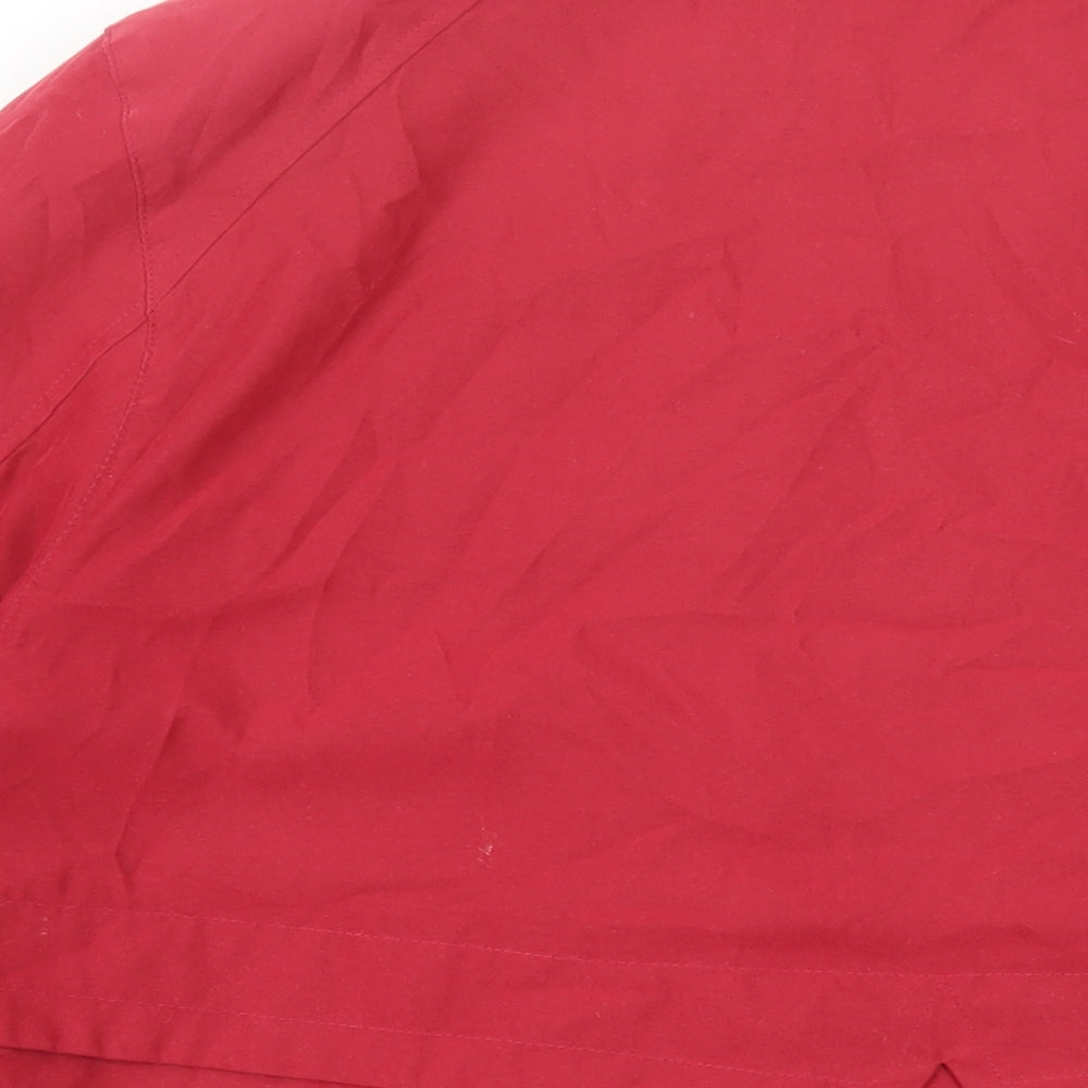 Marks & Spencer Womens Red Jacket Size 18 Zip - Lightweight