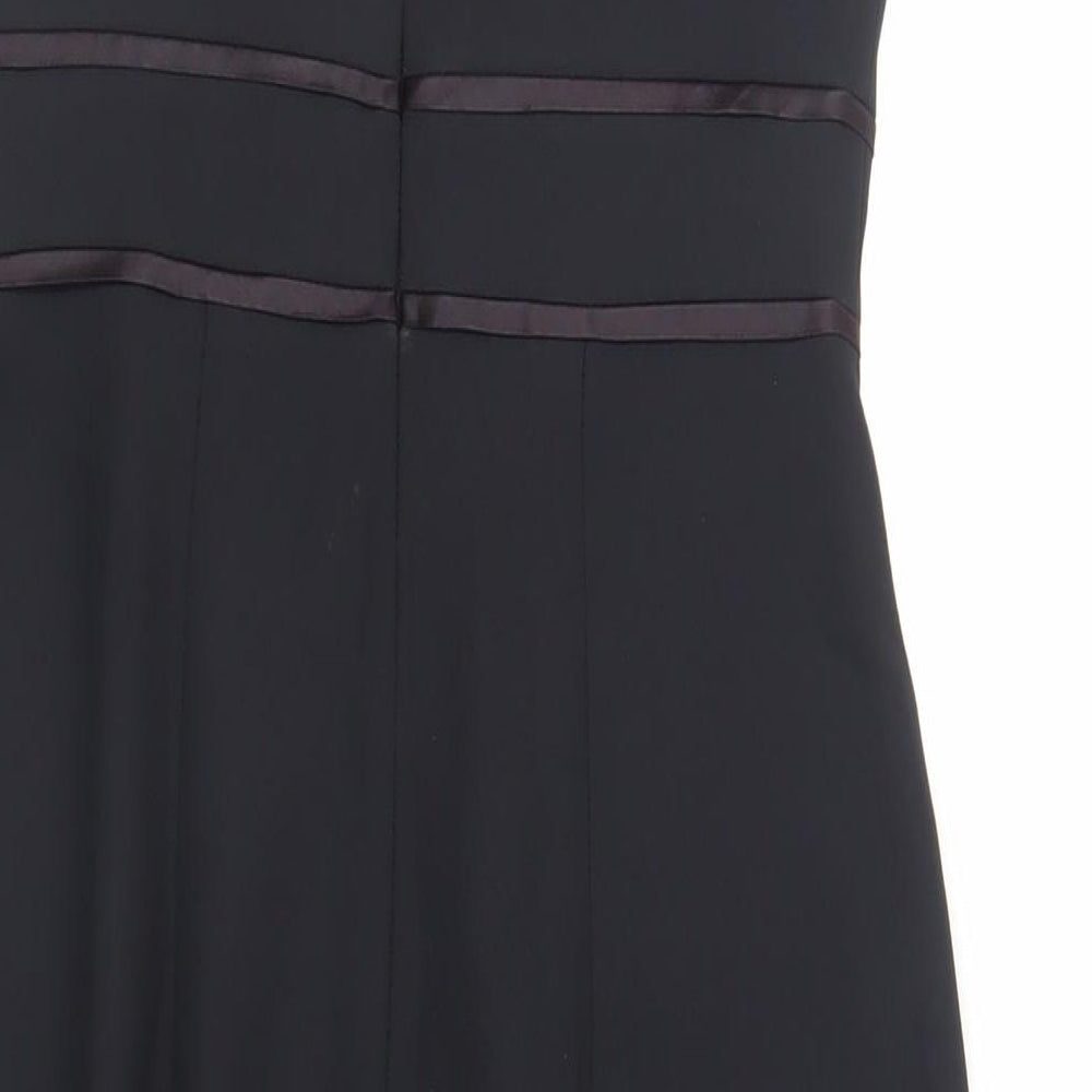 Principles Womens Black Polyester Sheath Size 12 Roll Neck Zip - Lined