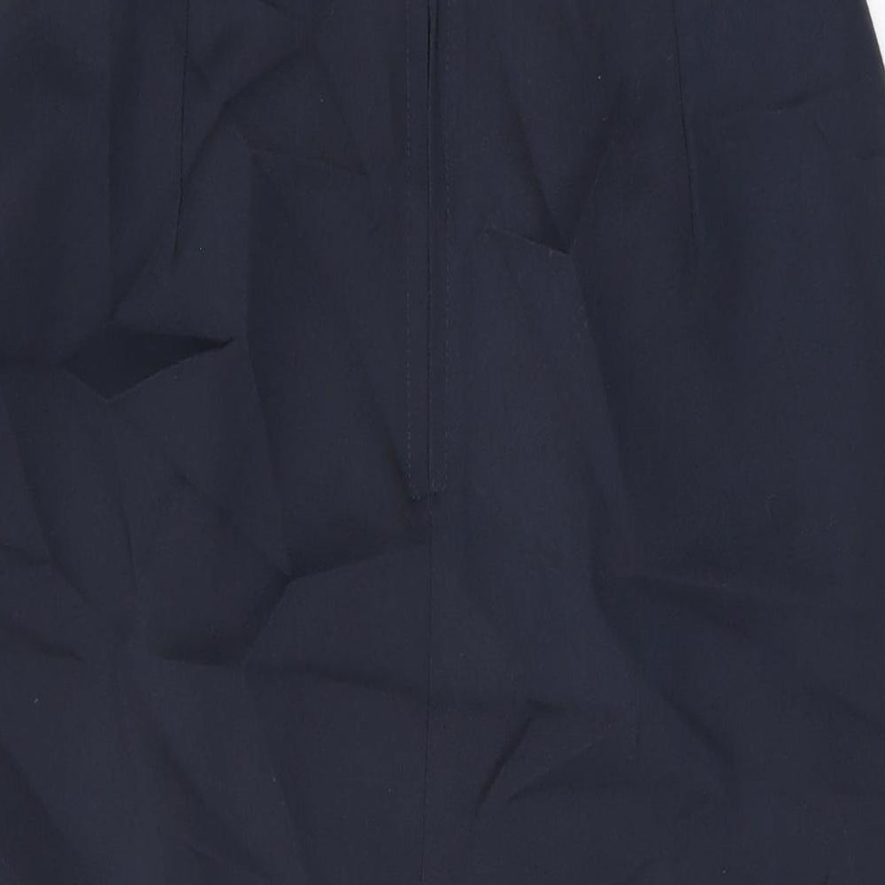 Yessica Womens Blue Polyester Straight & Pencil Skirt Size 14 Zip