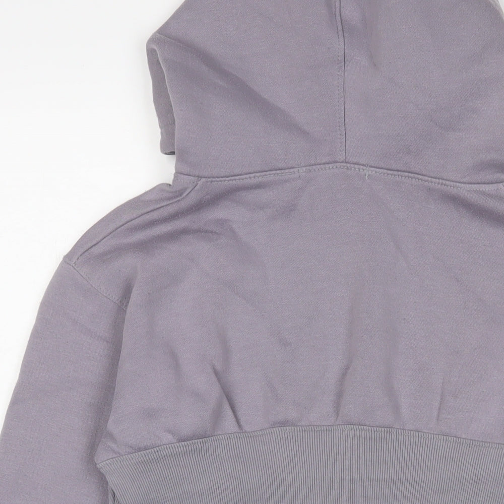 Missguided Womens Purple Cotton Pullover Hoodie Size 10 Pullover