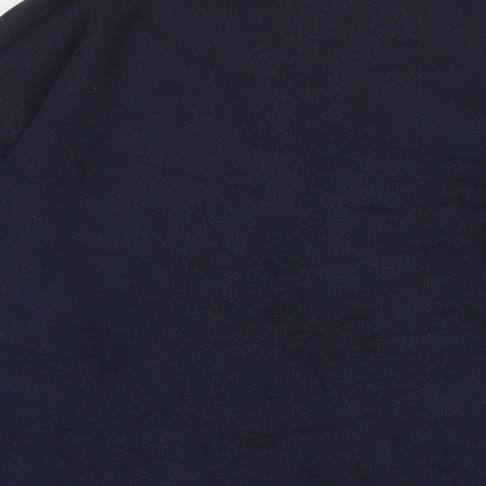 Monki Womens Blue Cotton Pullover Sweatshirt Size L Pullover