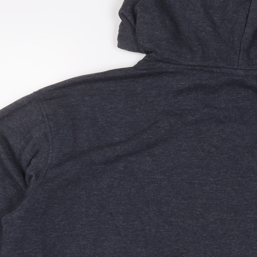 Bakaruda Mens Grey Cotton Pullover Hoodie Size M