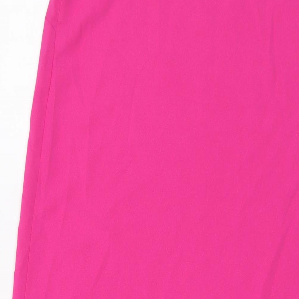 Warehouse Womens Pink Polyester A-Line Size 12 Square Neck Pullover
