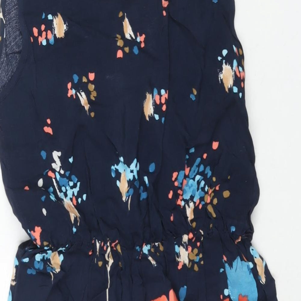 Miss Selfridge Womens Multicoloured Geometric Viscose A-Line Size 6 Round Neck Pullover