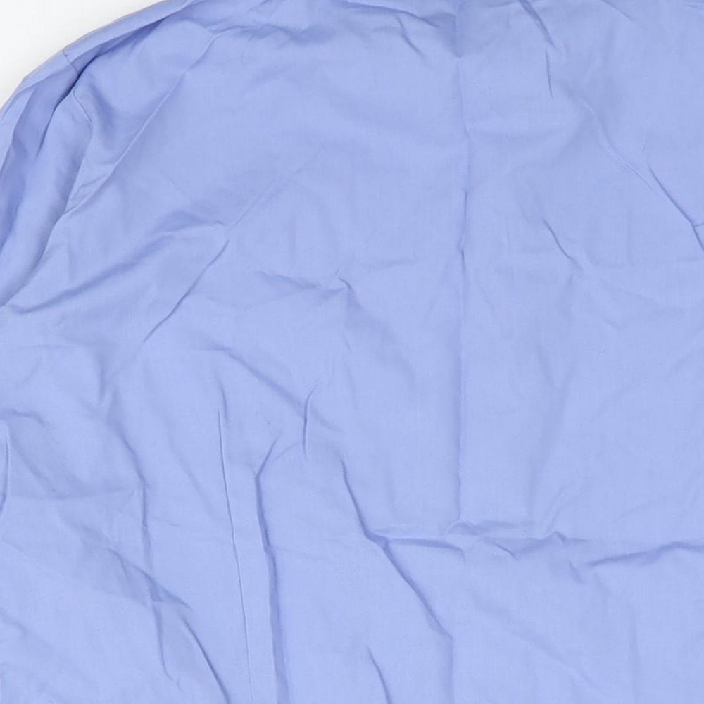 Premier Womens Blue Polyester Basic Blouse Size 16 Collared