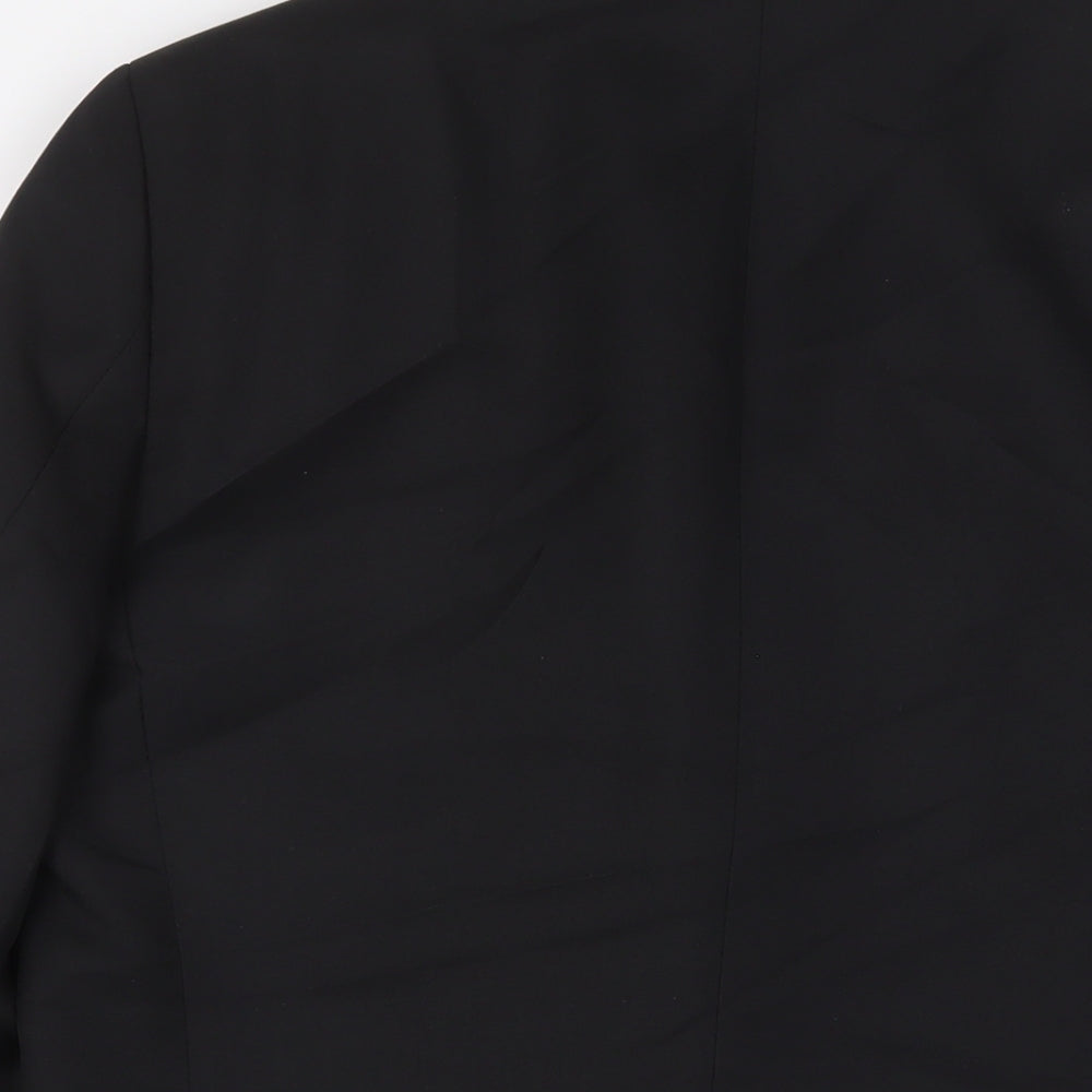 H&M Mens Black Polyester Jacket Suit Jacket Size 40 Regular