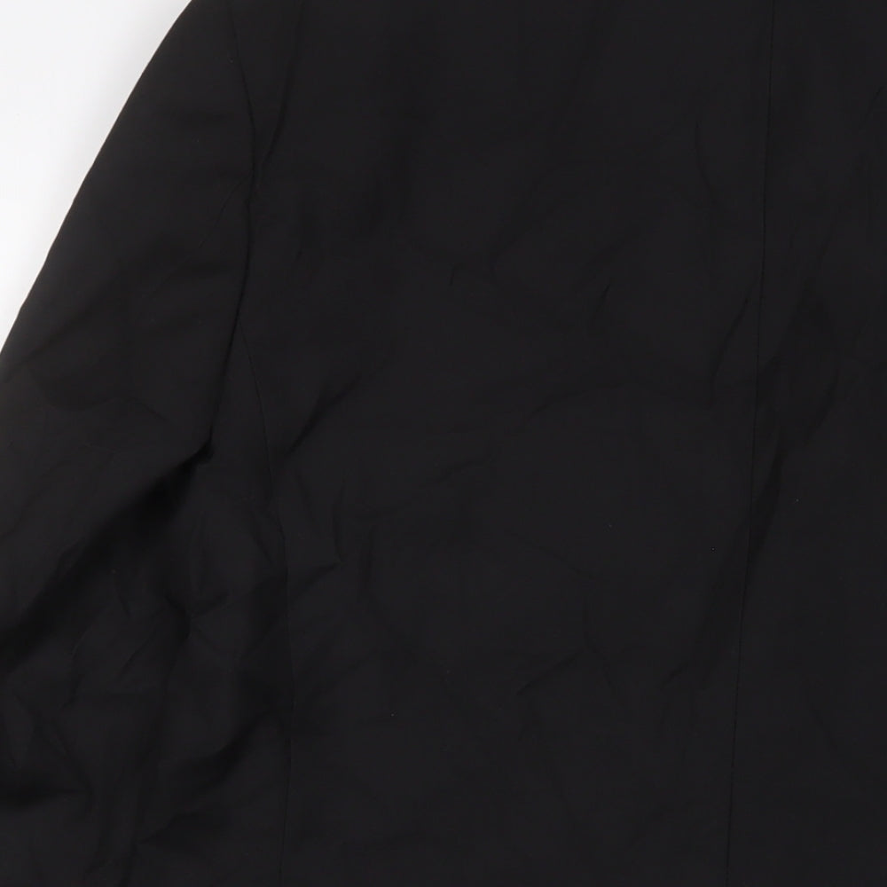 Marks & Spencer Mens Black Polyester Jacket Suit Jacket Size 40 Regular